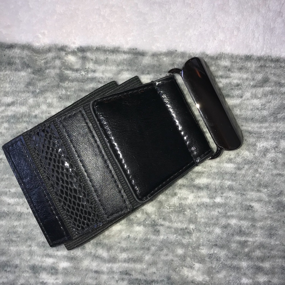 Black elastic waist belt